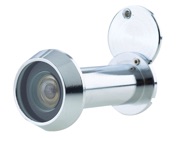 Frelan Hardware 200 Degree Door Viewer With Intumescent Strip, Polished Chrome - JV944PC