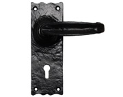 Carlisle Brass Ludlow Foundries Traditional V Levers, Black Antique Door Handles - LF5516 (sold in pairs)