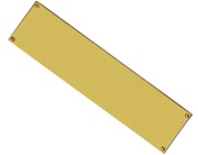 Carlisle Brass Flat Sheet Finger Plate (304mm x 77mm), Polished Brass - M39F