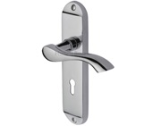 Heritage Brass Algarve Polished Chrome Door Handles - MM924-PC (sold in pairs)