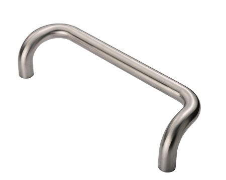 Eurospec Cranked Pull Handles (Various Sizes), Polished Or Satin Stainless Steel - PAC/PFC/PBC/PCC