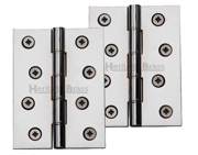 Heritage Brass 4 Inch Double Phosphor Washered Butt Hinges, Polished Chrome - PR88-410-PC (sold in pairs)