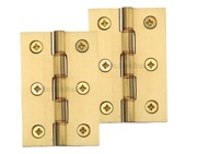 Heritage Brass 3 Inch Double Phosphor Washered Butt Hinges, Satin Brass - PR88-400-SB (sold in pairs)