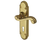 Heritage Brass Adam Polished Brass Door Handles - R750-PB (sold in pairs)