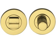 Heritage Brass Round Knurled Turn & Release (53mm Diameter), Polished Brass - RS2030K-PB