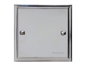 M Marcus Electrical Elite Stepped Plate Single Section Blank Plate, Polished Chrome - S02.931.PC