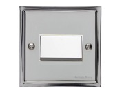 M Marcus Electrical Elite Stepped Plate Fan Isolating Switches, Polished Chrome, Black Or White Trim - S02.990.PC