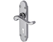Heritage Brass Savoy Polished Chrome Door Handles - S600-PC (sold in pairs)