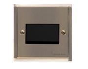M Marcus Electrical Elite Stepped Plate Fan Isolating Switch, Antique Brass, Black Trim - S91.990.BK