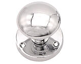 Spira Brass Victorian Mortice Door Knob (60mm), Polished Chrome - SB2114PC (sold in pairs)
