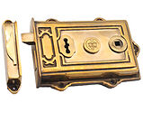 Spira Brass Davenport Rim Lock, Antique Brass - SB7101AB