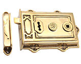Spira Brass Davenport Rim Lock, Polished Brass - SB7101PB