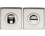 M Marcus Steel Line Grade 304 Square Bathroom Turn & Release, Polished Stainless Steel - SS-SQ895-P