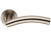 Eurospec Dresda Satin Stainless Steel Door Handles - SWL1196 (sold in pairs)