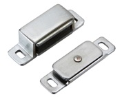Zoo Hardware Top Drawer Fittings Magnetic Catch, Satin Chrome - TDFMC1SC