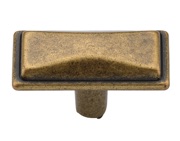 Heritage Brass Luca Cabinet Knob (41mm Length), Distressed Brass - TK4090-045-DBS