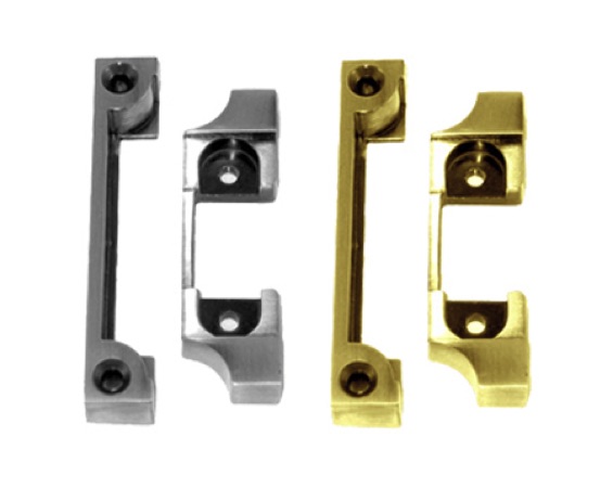 Carlisle Brass Rebate Sets For Standard Tubular Latches - Silver Or Brass Finish - TL7A