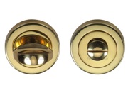 Heritage Brass Round 53mm Diameter Turn & Release, Polished Brass Finish - V0678-PB