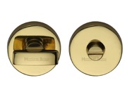 Heritage Brass Round 35mm Diameter Turn & Release, Polished Brass - V1018-PB