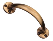 Heritage Brass Curved Bow Pull Handle, Antique Brass - V1140-AT