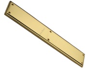 Heritage Brass Large Raised Finger Plate, Polished Brass - V1166-PB