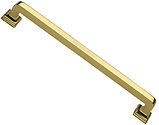 Heritage Brass Square Vintage Design Pull Handle (305mm OR 457mm c/c), Polished Brass - V1964 338-PB