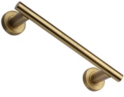Heritage Brass Pull Handle On Rose (223mm, 280mm OR 432mm c/c), Satin Brass - V2057-SB