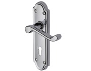 Heritage Brass Meridian Polished Chrome Door Handles - V300-PC (sold in pairs)