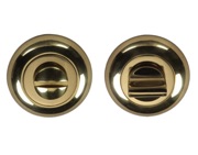 Heritage Brass Round 48mm Diameter Turn & Release, Polished Brass - V4042-PB