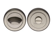 Heritage Brass Contemporary Round 53mm Diameter Turn & Release, Satin Nickel - V4043-SN
