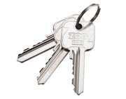 Zoo Hardware Master Key For Vier Precision 5-Pin Cylinders, Silver Nickel - V5MK