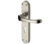 Heritage Brass Gloucester Satin Nickel Door Handles - V6050-SN (sold in pairs)