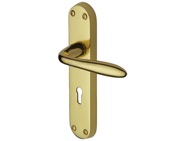 Heritage Brass Sutton Polished Brass Door Handles - V6052-PB (sold in pairs)