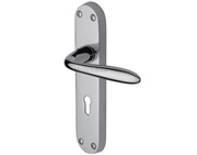 Heritage Brass Sutton Polished Chrome Door Handles - V6052-PC (sold in pairs)
