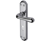 Heritage Brass Charlbury Polished Chrome Door Handles - V7050-PC (sold in pairs)