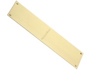 Heritage Brass Flat Fingerplate (305mm x 76mm OR 500mm x 76mm), Satin Brass Finish - V740-SB