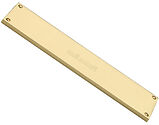 Heritage Brass Fingerplate (310mm OR 500mm x 76mm), Polished Brass - V741 310-PB