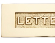Heritage Brass Letters Embossed Letter Plate (254mm x 101mm), Polished Brass - V845-PB
