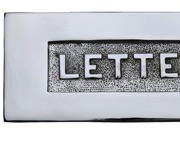 Heritage Brass Letters Embossed Letter Plate (254mm x 101mm), Polished Chrome - V845-PC