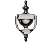 Heritage Brass Urn Door Knocker (Small Or Large), Polished Nickel - V910 152-PNF