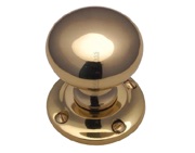 Heritage Brass Victoria Mortice Door Knobs, Polished Brass - V980-PB (sold in pairs)