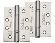 Zoo Hardware Vier Precision 4 Inch Grade 14 High Performance Hinge, Satin Stainless Steel - VHP243S (sold in pairs)