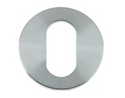 Zoo Hardware Vier Oval Profile Key Escutcheon, Satin Stainless Steel - VS003S