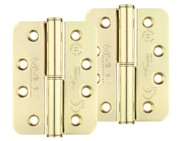 Zoo Hardware Vier Precision 4 Inch Grade 11 Radius Edge Lift-Off Hinge, Electro Brass - VSLH43EB (sold in pairs)
