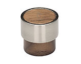 Heritage Brass Wooden Cabinet Knob Radio Design (26mm OR 49mm Diameter), Walnut Finish - W4370-26-WAL