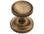 Heritage Brass Whitehall Mortice Door Knobs, Antique Brass - WHI6429-AT (sold in pairs)