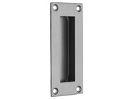 Access Hardware Rectangular Flush Pull Handle (102mm x 45mm), Satin Stainless Steel - X88121S
