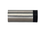 Zoo Hardware ZAS Cylinder Door Stop Without Rose (70mm Length - 30mm Diameter), Satin Stainless Steel - ZAS11SS