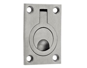 Zoo Hardware ZAS Flush Ring Pulls (44mm x 62mm OR 38mm x 48mm), Satin Stainless Steel - ZAS42SS