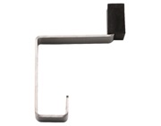 Zoo Hardware ZAS Hat & Coat Hook With Rubber Buffer, Satin Stainless Steel - ZAS77SS